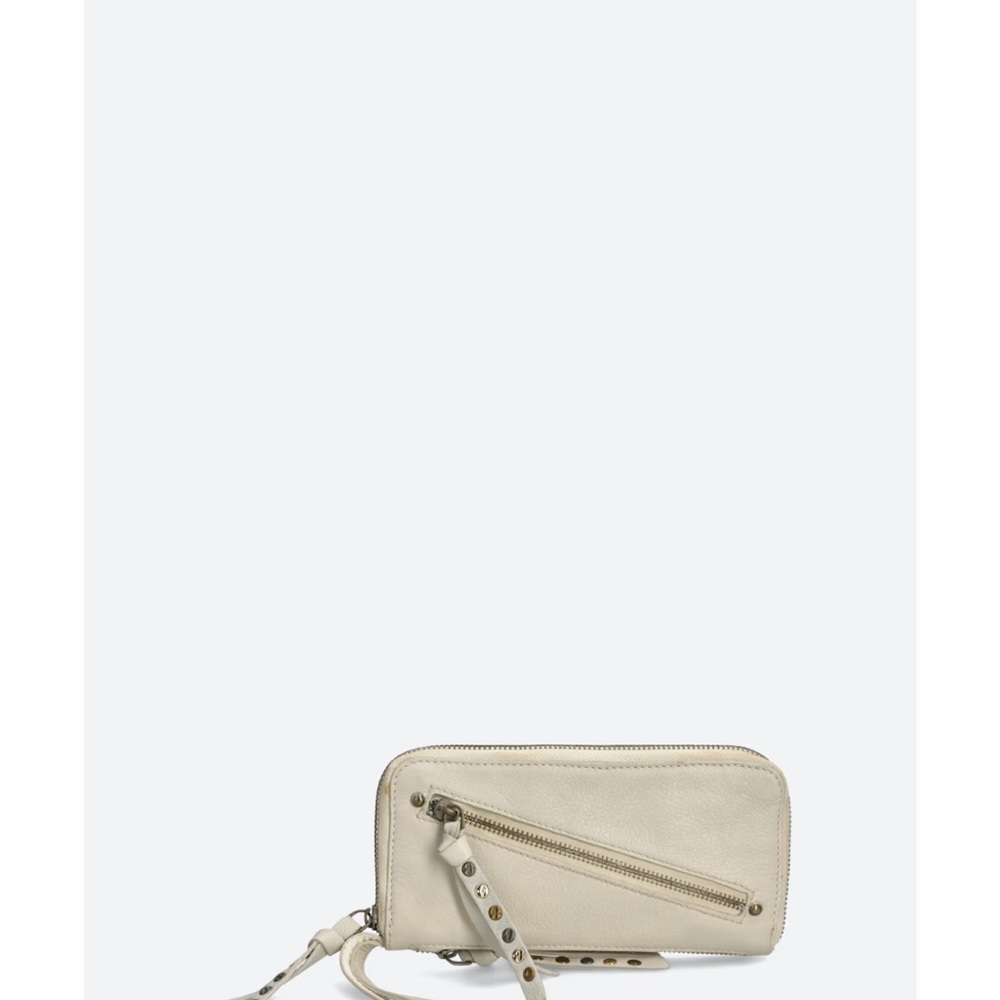Free People Cream Leather Wallet